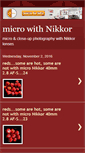 Mobile Screenshot of microwithnikkor.blogspot.com