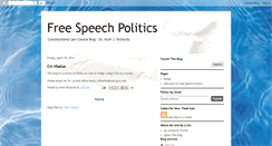 Desktop Screenshot of freespeechpolitics.blogspot.com