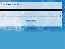 Tablet Screenshot of freespeechpolitics.blogspot.com