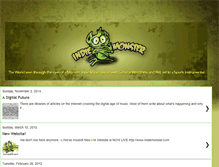 Tablet Screenshot of indie-monster.blogspot.com