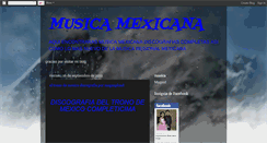 Desktop Screenshot of mexicanosmusic.blogspot.com