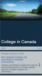 Mobile Screenshot of college-in-canada.blogspot.com