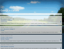 Tablet Screenshot of college-in-canada.blogspot.com