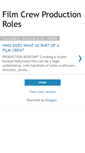 Mobile Screenshot of filmcrewproductionroles.blogspot.com