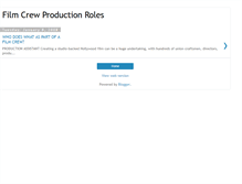 Tablet Screenshot of filmcrewproductionroles.blogspot.com