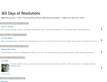 Tablet Screenshot of 365daysofresolutions.blogspot.com