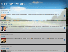 Tablet Screenshot of ghettoproverbs.blogspot.com