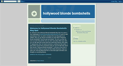 Desktop Screenshot of hollywoodblondebombshells.blogspot.com