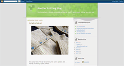 Desktop Screenshot of anotherknittingblog.blogspot.com