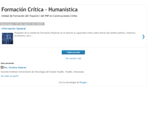 Tablet Screenshot of formacioncriticohumanista.blogspot.com