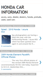 Mobile Screenshot of hondacarinformation.blogspot.com