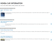 Tablet Screenshot of hondacarinformation.blogspot.com