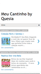Mobile Screenshot of cantinhodaquesia.blogspot.com