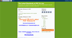 Desktop Screenshot of latest-standards.blogspot.com