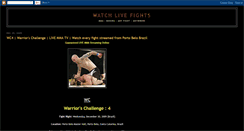 Desktop Screenshot of live-fights.blogspot.com