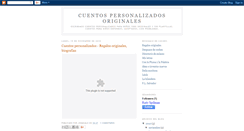 Desktop Screenshot of cuentospersonalizadosoriginales.blogspot.com