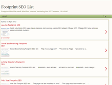 Tablet Screenshot of footprintseo.blogspot.com