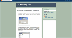 Desktop Screenshot of myitknowledgebase.blogspot.com
