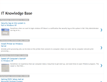 Tablet Screenshot of myitknowledgebase.blogspot.com