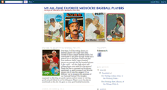 Desktop Screenshot of mediocre-baseball-players.blogspot.com