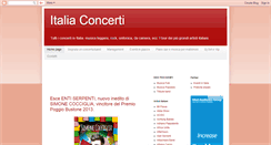 Desktop Screenshot of italia-concerti.blogspot.com