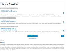 Tablet Screenshot of librarypowwow.blogspot.com
