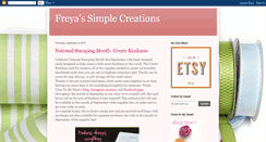 Desktop Screenshot of freyassimplecreations.blogspot.com
