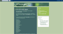 Desktop Screenshot of ices-services.blogspot.com