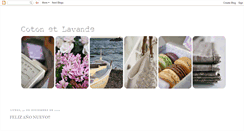 Desktop Screenshot of cotonetlavande.blogspot.com