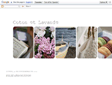 Tablet Screenshot of cotonetlavande.blogspot.com