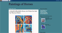 Desktop Screenshot of paintingsofhorses.blogspot.com