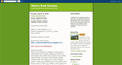 Desktop Screenshot of mariasbookreviews.blogspot.com