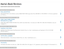 Tablet Screenshot of mariasbookreviews.blogspot.com
