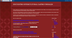 Desktop Screenshot of encuentro-intercultural-castro.blogspot.com