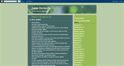 Desktop Screenshot of corpodormente.blogspot.com