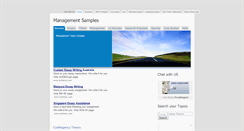 Desktop Screenshot of managementsamples.blogspot.com