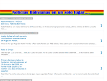 Tablet Screenshot of noticiasbolivianas.blogspot.com