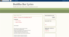 Desktop Screenshot of buddhabarlyrics.blogspot.com