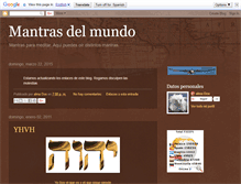 Tablet Screenshot of mantrasdelmundo.blogspot.com