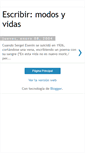 Mobile Screenshot of modosyvidas.blogspot.com