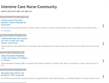 Tablet Screenshot of intensivecarenurse-community.blogspot.com