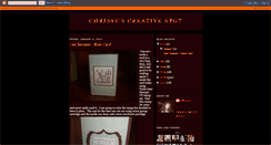 Desktop Screenshot of chrissyscreativespot.blogspot.com