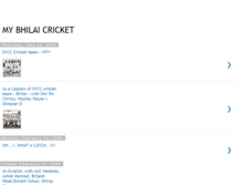 Tablet Screenshot of mybhilaicricket.blogspot.com