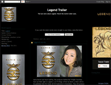 Tablet Screenshot of legend-movie-trailer.blogspot.com