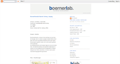 Desktop Screenshot of boernerlab.blogspot.com