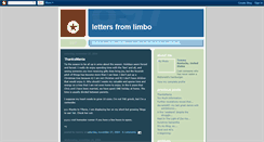 Desktop Screenshot of lettersfromlimbo.blogspot.com