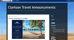 Desktop Screenshot of clarksonannouncements.blogspot.com