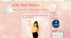 Desktop Screenshot of littleredribbon.blogspot.com