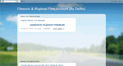 Desktop Screenshot of premiumfreeaccount.blogspot.com