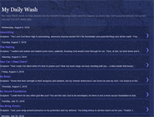 Tablet Screenshot of mydailywash.blogspot.com